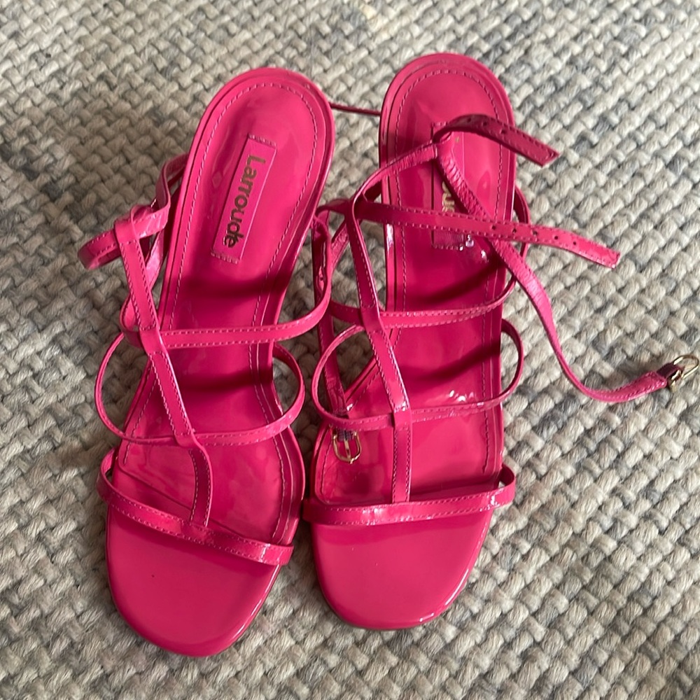 Larroude heels hot pink